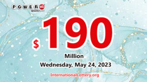 2023年5月22日的Powerball结果：头奖累积至1亿9000万美元。