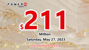 2023年5月24日的Powerball结果：累积奖金为211,000,000美元。