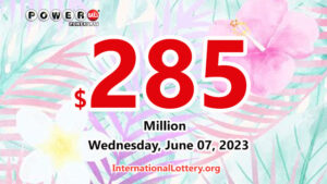 2023年6月5日：威斯康辛州的一位玩家赢得了第二名奖；Powerball 头奖升至 2.85 亿美元。